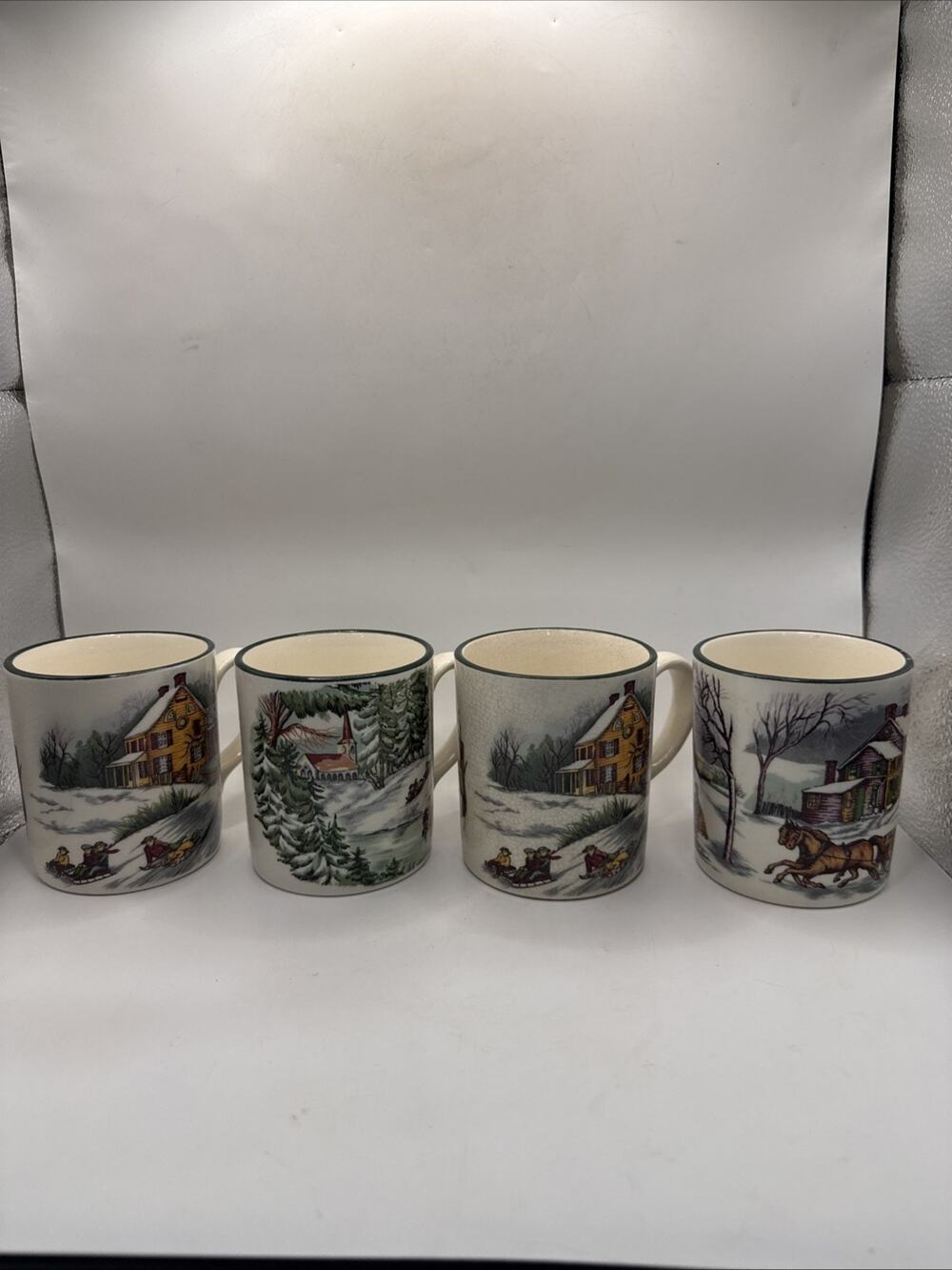 The Cellar O’Tannenbaum Macy’s Christmas Mugs Set Of 4 Md In Japan *